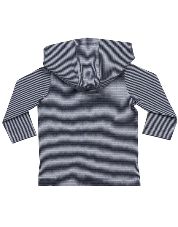 Babybugz Baby Striped Hooded Tee BZ47