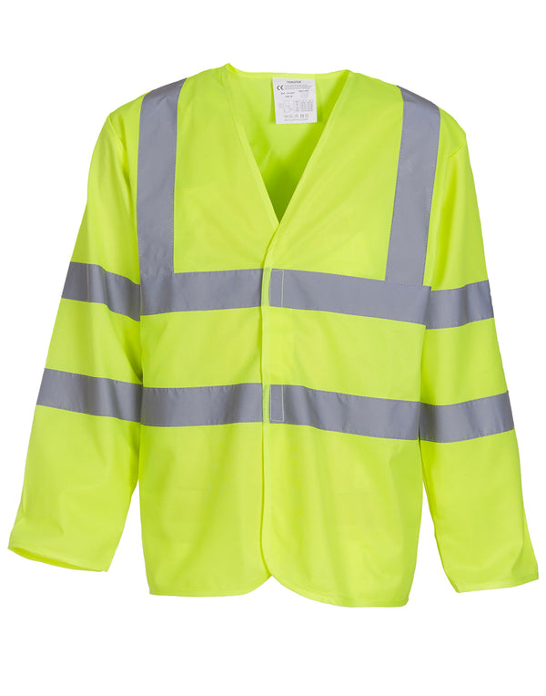 Yoko Hi-Vis Long Sleeve Safety Vest Waistcoat HVJ200