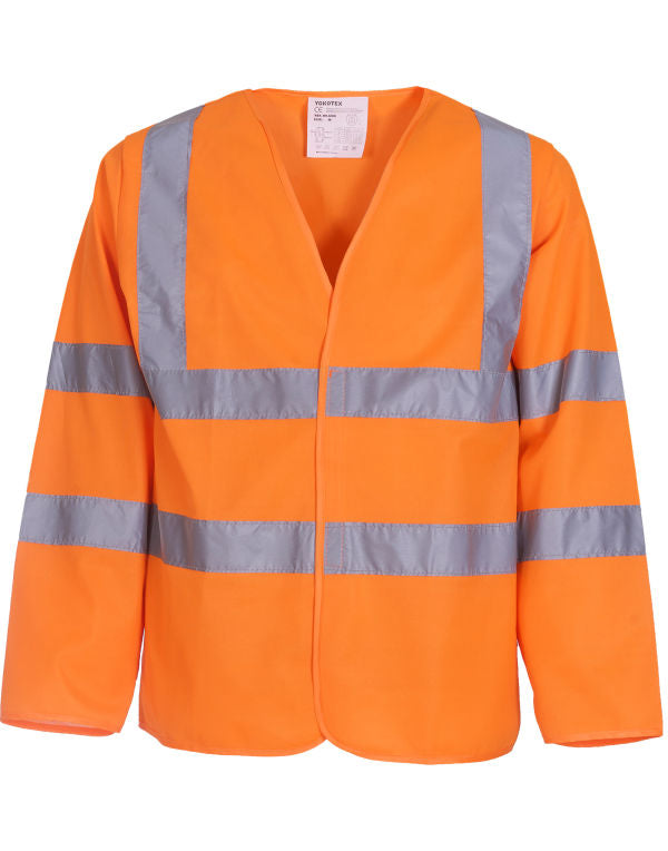 Yoko Hi-Vis Long Sleeve Waistcoat HVJ200 HVJ200