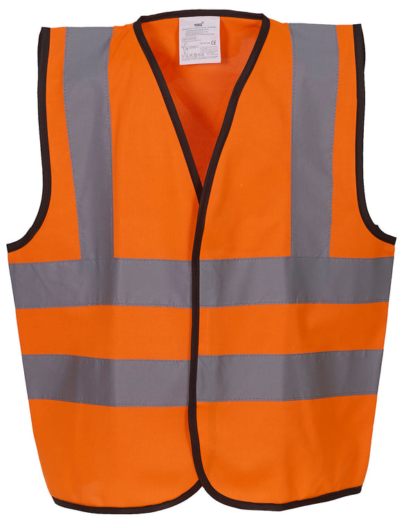 Yoko Children's Hi-Vis Waistcoat Vest HVW100CH