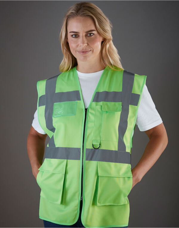 Yoko Hi-Vis Executive Waistcoat HVW801 HVW801