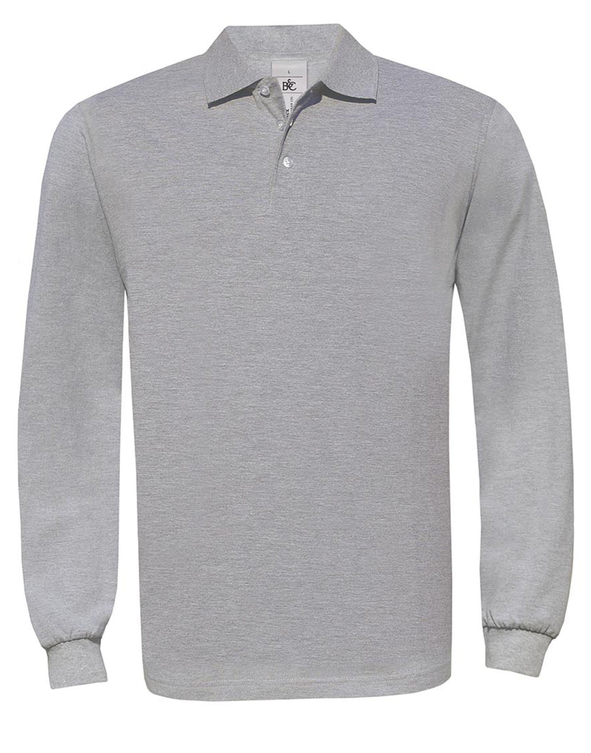 B&C Safran Long-sleeved Polo Shirt PU414
