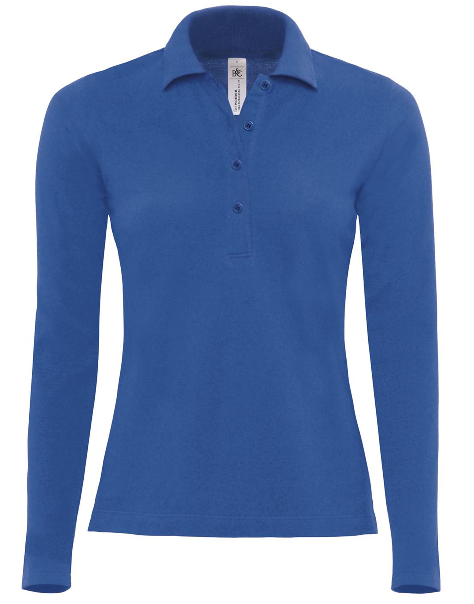 B&C Safran Pure Women's Long Sleeve Polo PW456
