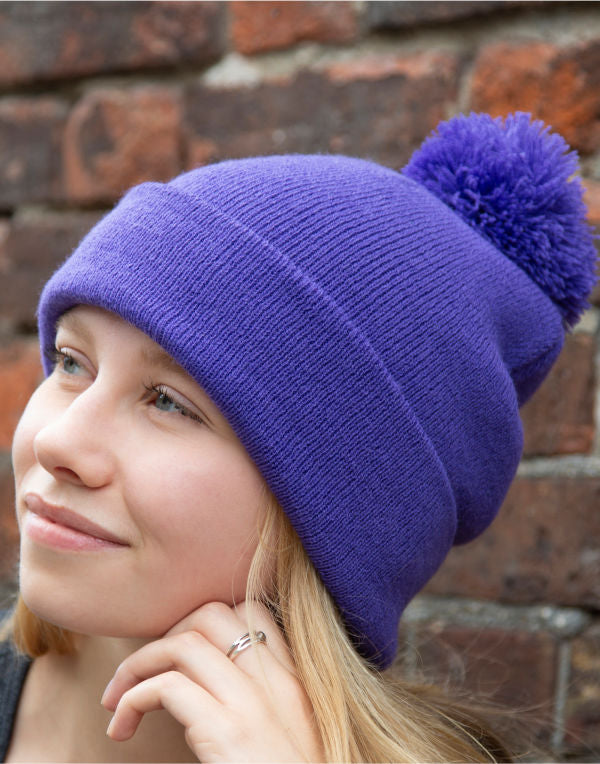 Result Winter Essentials Pom Pom Beanie RC028X RC028X