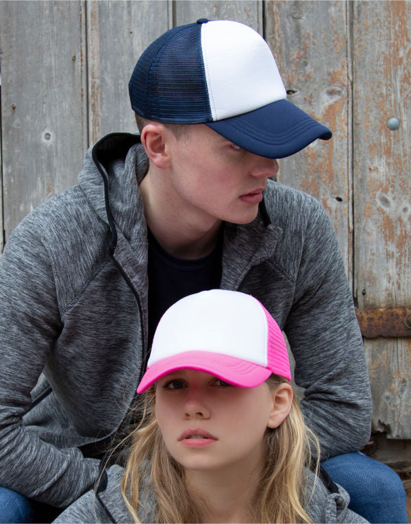 Result Headwear Detroit 1/2 Mesh Truckers Cap RC089X RC089X