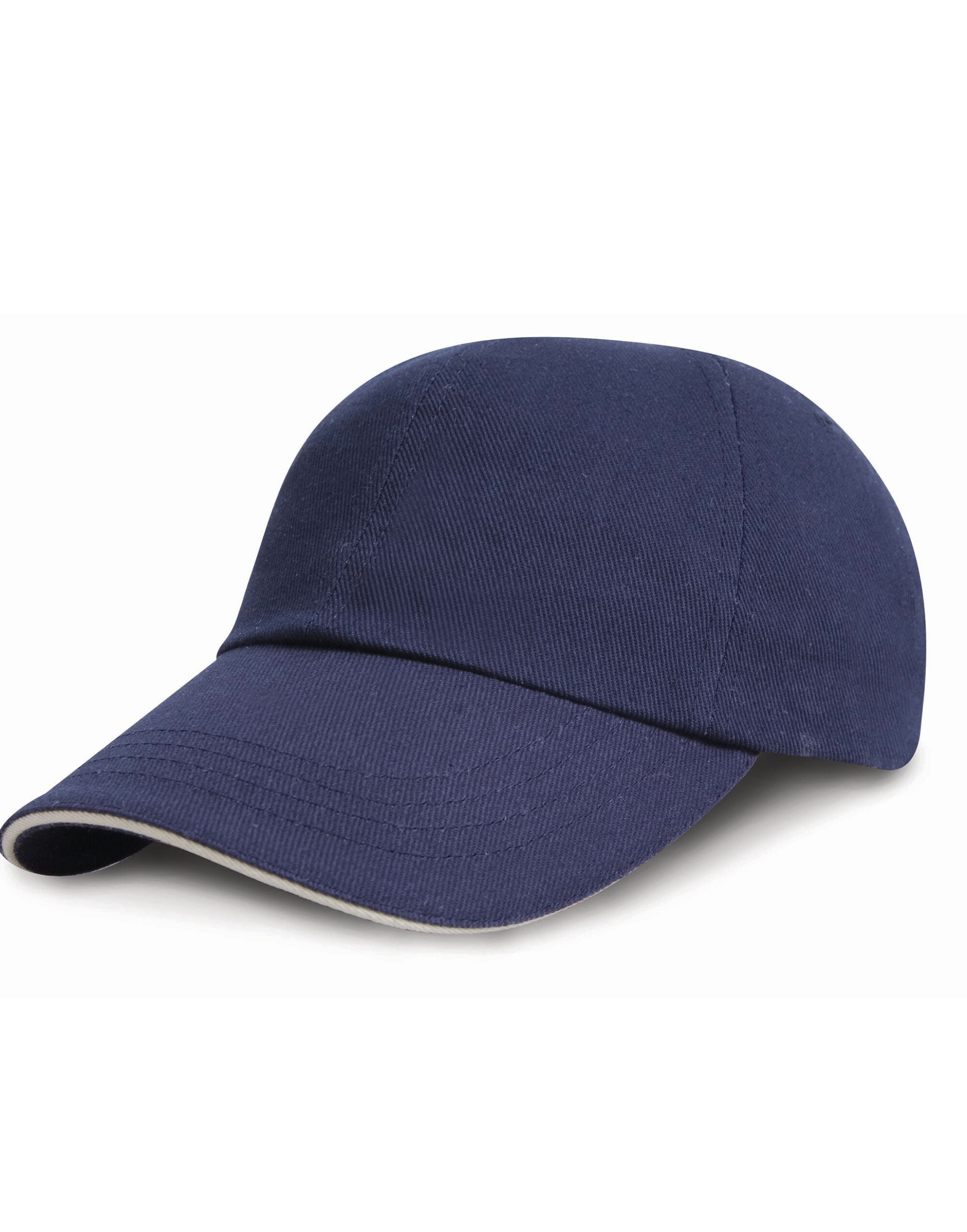 Result Headwear Low Profile Heavy Brushed Cotton Cap with Sandwich Peak RC24P
