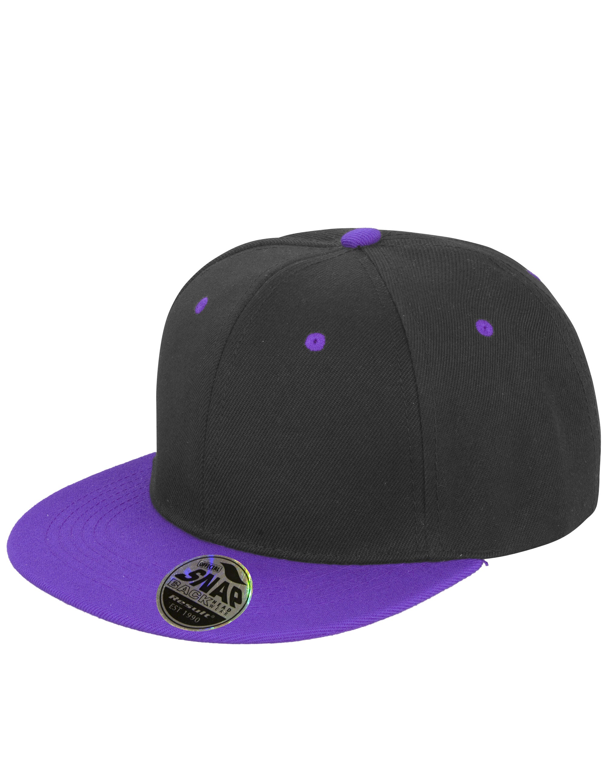 Result Core Bronx Original Flat Peak Snap Back Dual Colour Cap RC82X