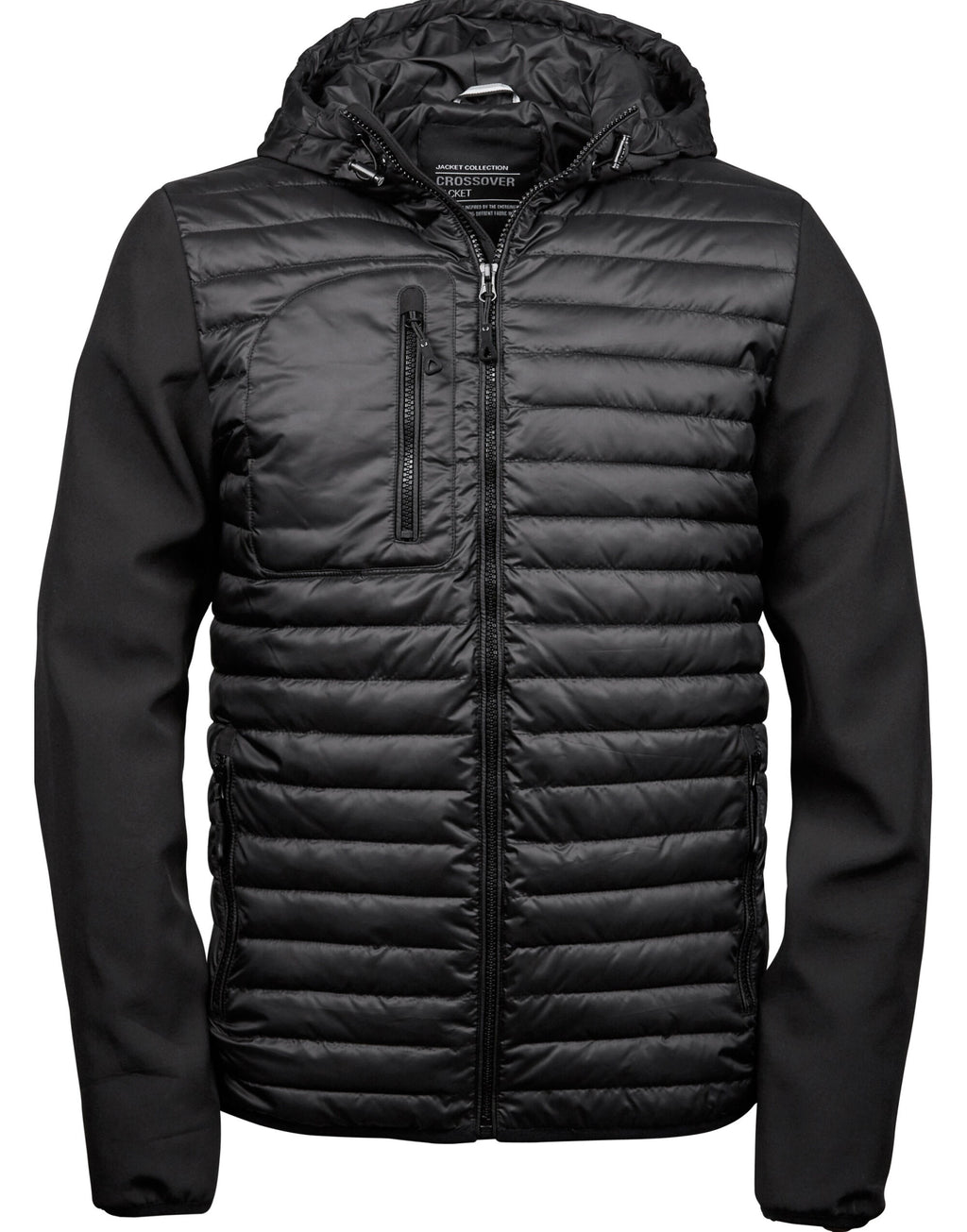 Tee Jays Men's Hooded Crossover Jacket TJ9628