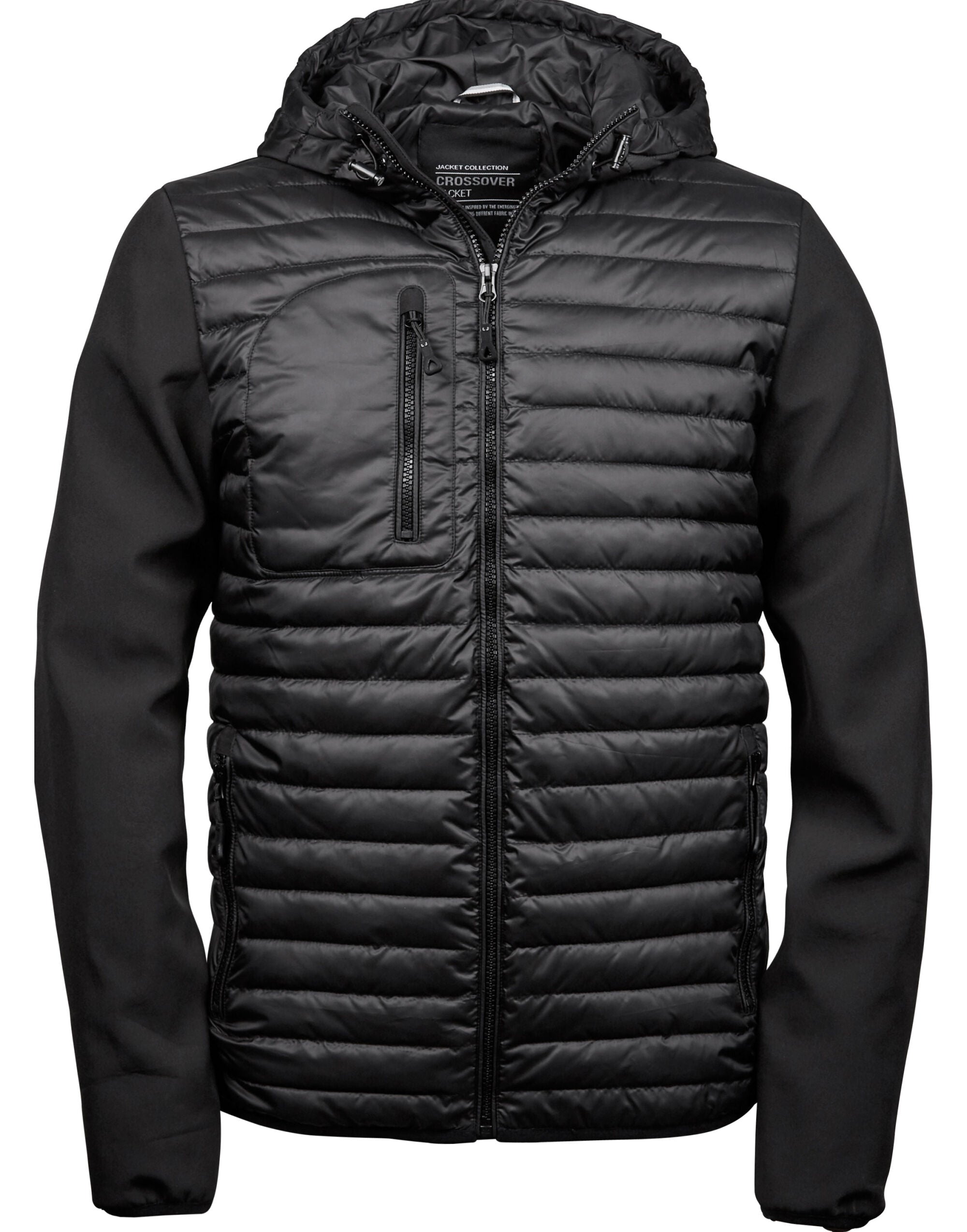 Tee Jays Men's Hooded Crossover Jacket TJ9628