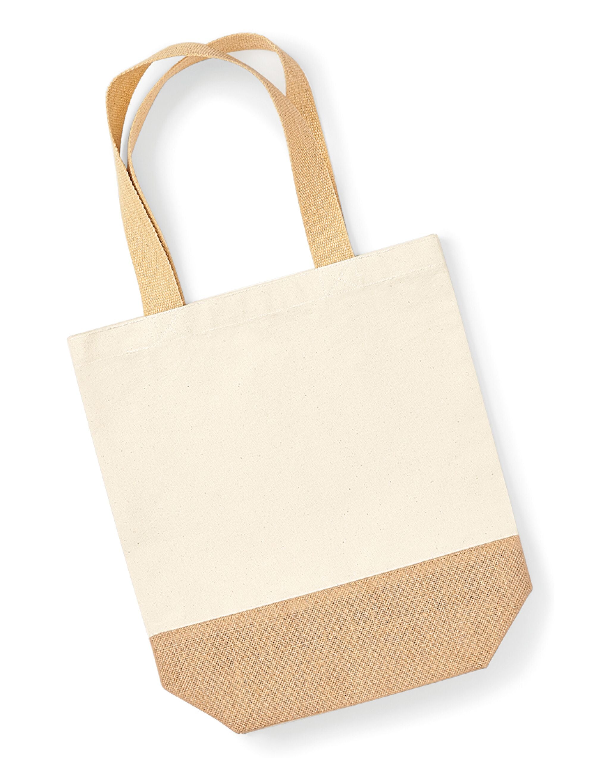 Westford Mill Jute Base Canvas Shopper W450