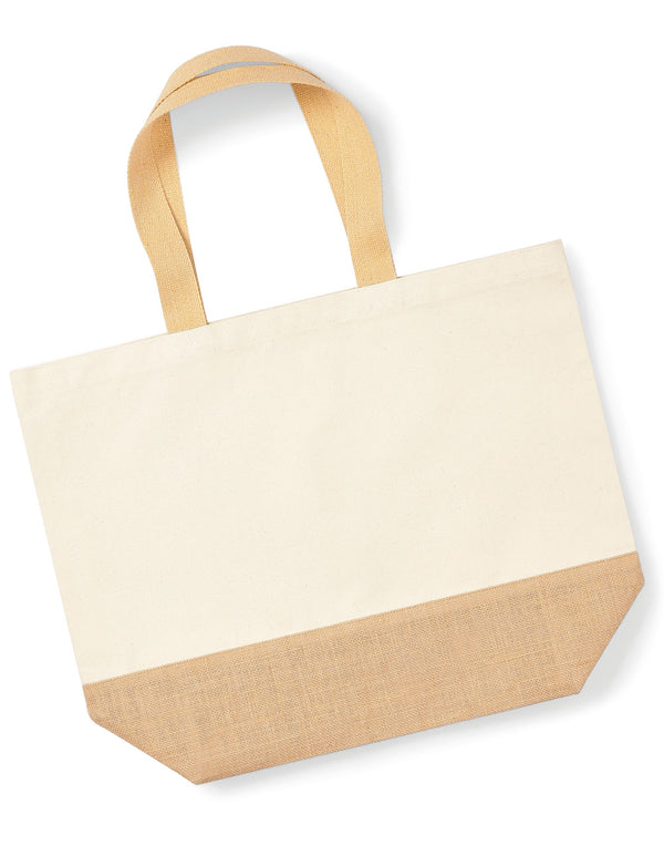 Westford Mill Jute Base Canvas Tote XL W452