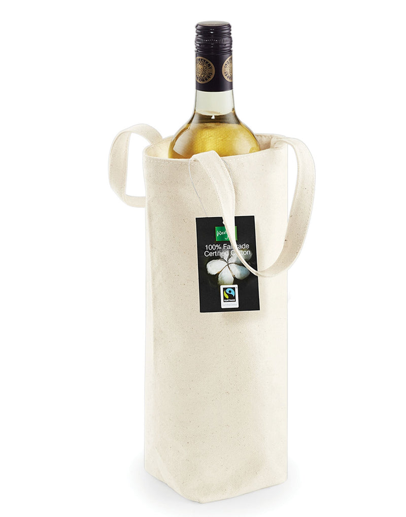 Westford Mill Fairtrade Cotton Bottle Bag W620